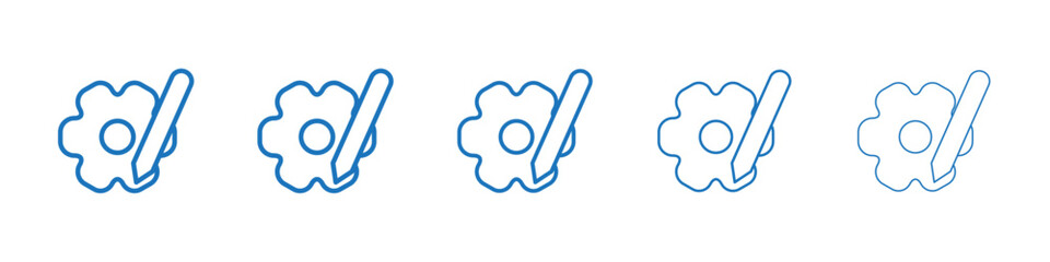 Customization icon Symbol collection thin outline set