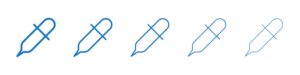 Eye drop icon Symbol collection thin outline set