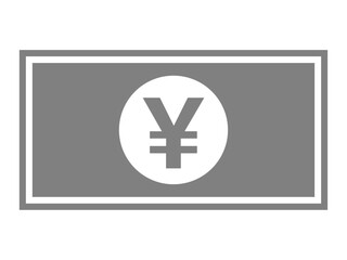 お金・紙幣のアイコン（お札のシルエット）