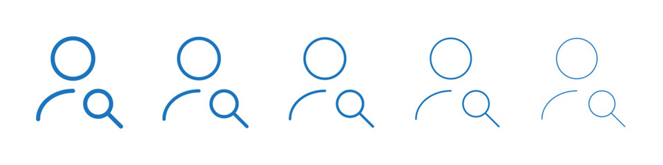 Hiring icon Symbol collection thin outline set