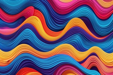 Fototapeta premium Dynamic Wavy Texture for Eye-Catching Abstract Backgrounds
