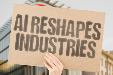 AI reshapes industries. AUTOMATION. INNOVATION.  FUTURE.  BUSINESS.  DIGITAL.  ECONOMY.  INTELLIGENCE