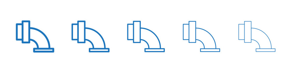 Sewage icon Symbol collection thin outline set