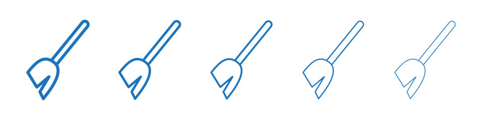 Sweeping icon Symbol collection thin outline set