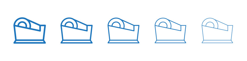 Tape dispenser icon Symbol collection thin outline set