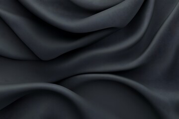 Obraz premium Abstract background texture of dark draped fabric close-up textile environment elegant design