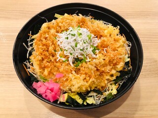 しらすのかき揚げ丼　釜揚げしらす　和食