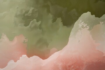Fototapeta premium Olive Green and Blush Pink Soft Grainy Gradient Background with Modern Abstract Design