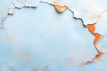 Obraz premium Abstract background texture of cracked blue paint artistic concept digital art environment