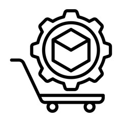 Obraz premium Supply Chain Icon