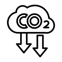 Carbon Reduction Icon