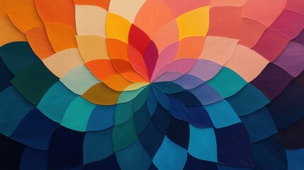 Vibrant Colorful Abstract Patterns in Bold Layers of Paint