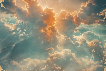 Dreamy Light Burst Overlay with Vintage Film Grain and Tranquil Light Leaks