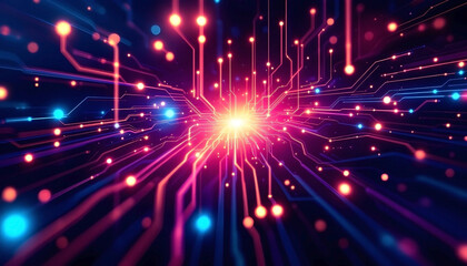 abstract background with lights