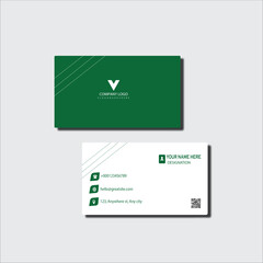Modern and Minimalist Business Card Design.