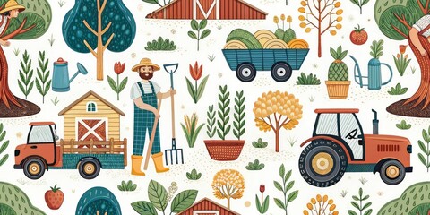 Aerial Permaculture Farm Transportation: Sustainable Agriculture Drone Photography