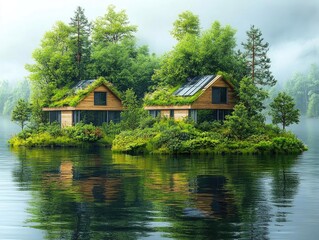 Eco-Friendly Homes on Lake: Sustainable Living in Nature's Embrace