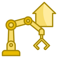 Robot Arm  Icon Element For Design