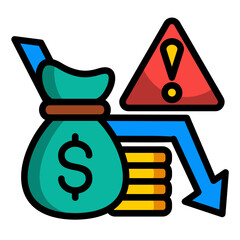 Budget Deficit Icon