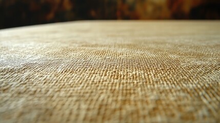 Close-up view of textured surface with warm tones, evoking a cozy atmosphere in a soft-lit room