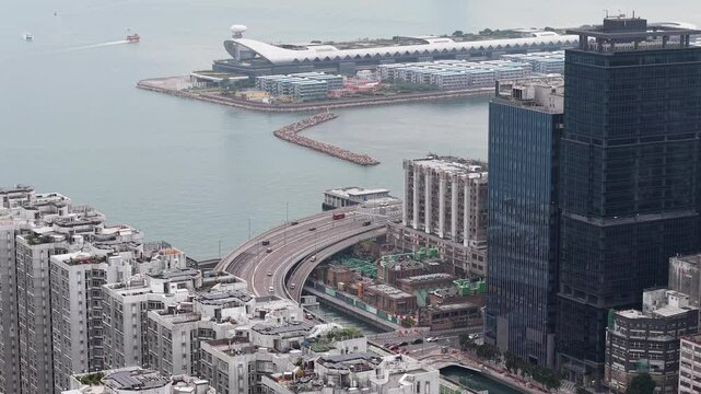 Dynamic Views of Kwun Tong Bypass in Hong Kong  Nov 30 2024