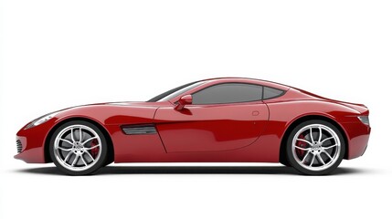 Fototapeta premium Sleek Red Sport Car with Modern Design and Glossy Finish