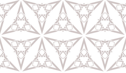 Seamless line patterns. Stylish decorative geometric decoration. Abstract vector illustration. Art Deco style.