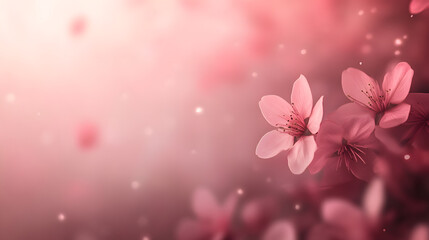 Delicate cherry blossoms in sharp focus with dreamy creamy bokeh background creating a serene spring atmosphere