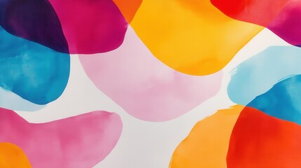 Colorful Abstract Background with Vibrant Shapes and Patterns