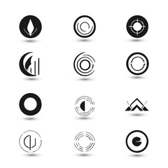 Set collection icon brand identity business logo design idea