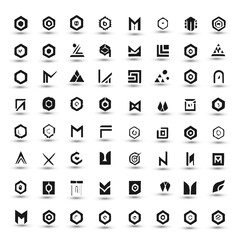 Set collection icon brand identity business logo design idea