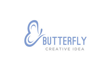 Creative Butterfly Concept Logo Design Template