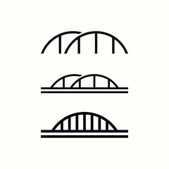 logo design vector abstract template illustration symbol simple modern logo icon bridge