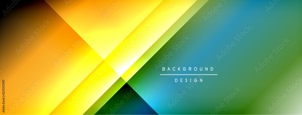 Poster Light shadow lines dynamic gradient background