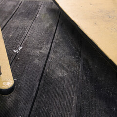 Obraz premium 나무 바닥을 확대해서 찍은 사진입니다