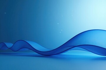 Abstract Blue Wave Design Serene Flowing Fabric Texture for Modern Backgrounds and Presentations