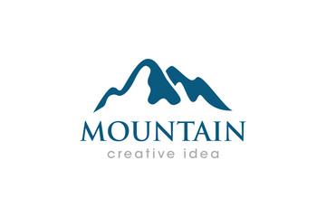 Creative Mountain Concept Logo Design Template