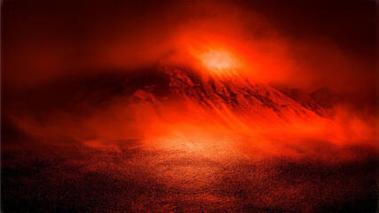 Obraz premium fire in the forest