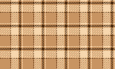 Seamless plaid, cream, brown, for designing clothes such as skirts, pants. Classic and luxurious pattern, suitable for various uses.