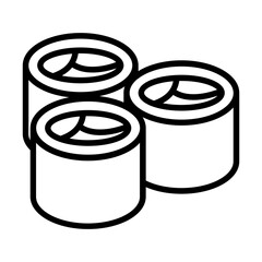 sushi japanese food icon