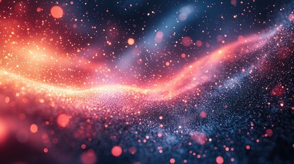 Abstract vibrant waves of light and color creating a mesmerizing background for design use
