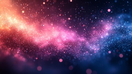 Fototapeta premium Cosmic nebula exploration outer space digital art starry environment vibrant viewpoint journey through colorful galaxies for seo impact