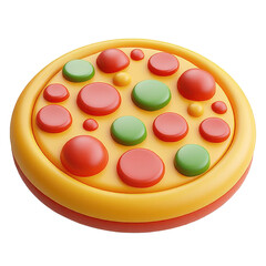 Colorful Squeezable Pizza Toy for Kids with Fun Bubble Sensation and Playful Vibes