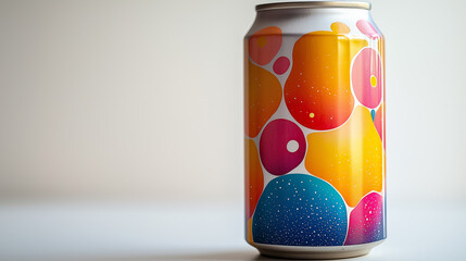 Obraz premium Geometric Sunset Summer Drink Can