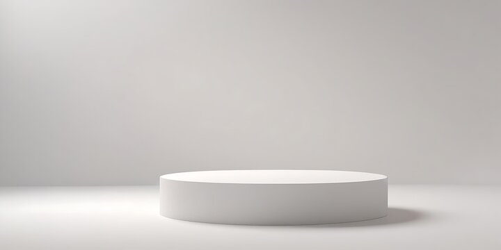 Abstract white geometry shape background. podium minimalist mock up scene. 3d rendering. 3d render design for display products on the website. Mockup with gray podium scene concept,498
