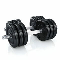 Naklejka premium dumbbell on white background
