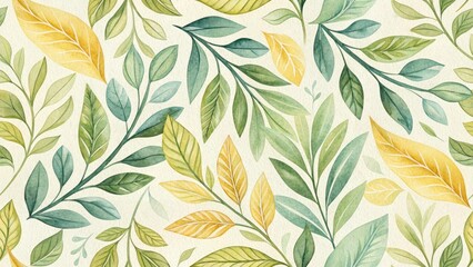 Fototapeta premium Cream Watercolor Leaf Silhouette Photography - Gentle Botanical Background