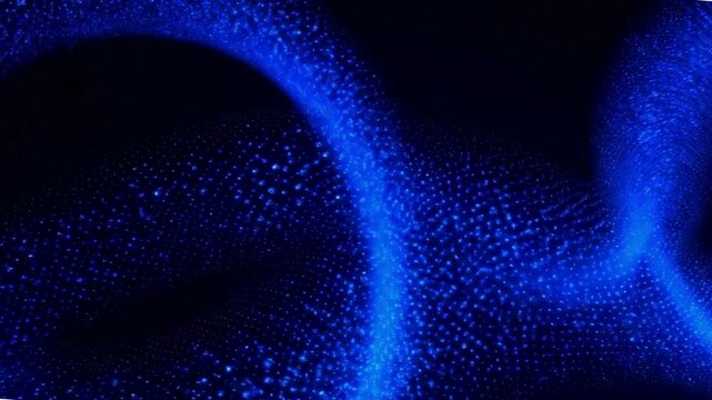 abstract blue technology wave cicle background