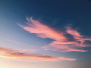 Fototapeta premium Pink Sunset Cloudscape