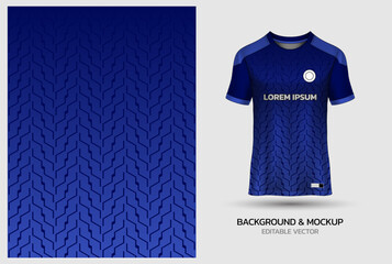 jersey design background mockup sublimation for soccer, football, volleyball, e-sport, badminton © hlmngz